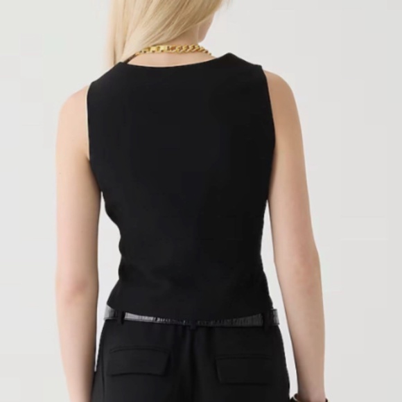 JCrew Slim Fit Tuxedo Vest in City Crepe - Size 2 - Picture 2 of 7